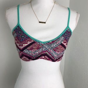 👙 Hollister Multi-Color Bandeau Bikini Top 👙